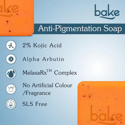 BAKE 2% Kojic Acid Soap For Pigmentation, Dark Spots & Tan Removal