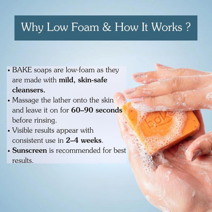 BAKE 2% Kojic Acid Soap For Pigmentation, Dark Spots & Tan Removal