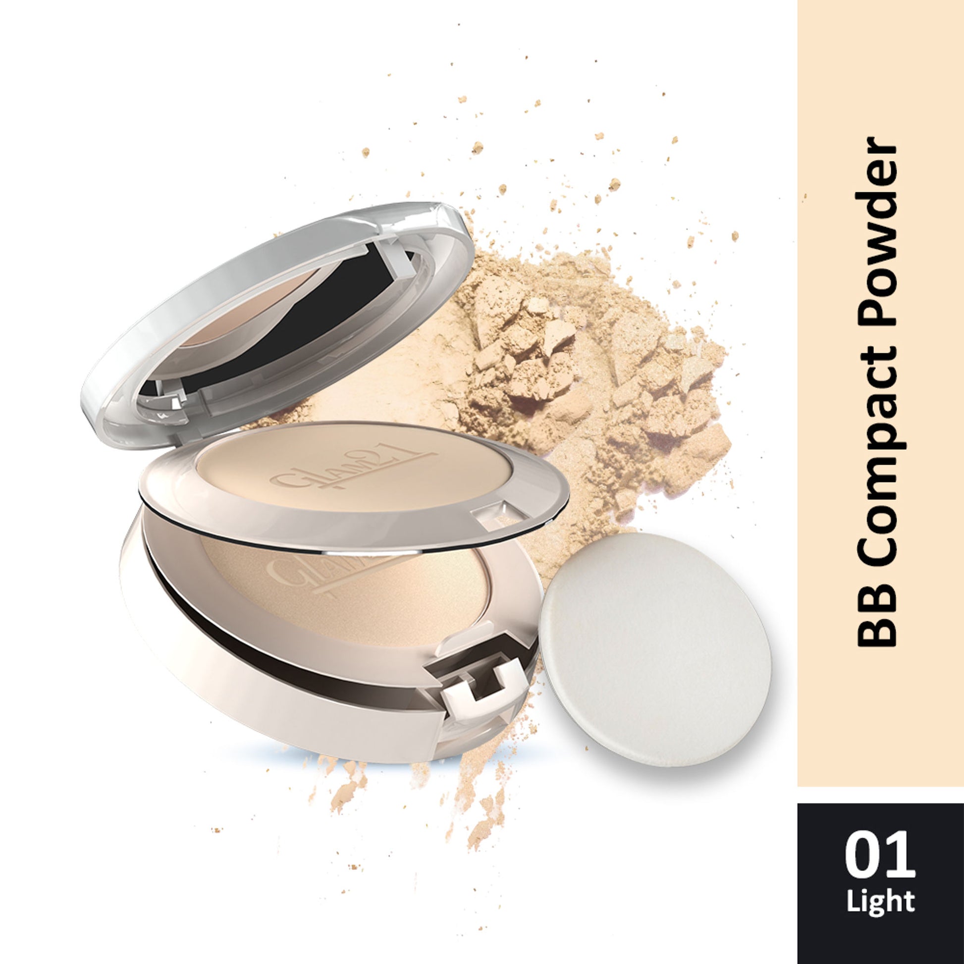GLAM21 BB Powder Compact Matte Finish - Light