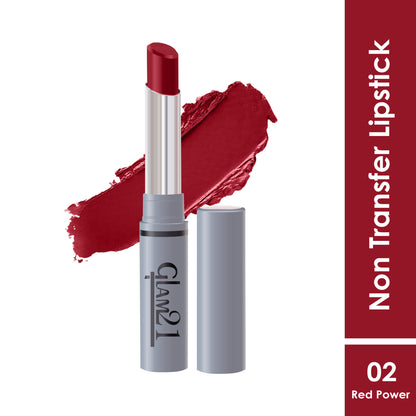 GLAM21 Long Lasting Non-transfer Lipstick - Red Power
