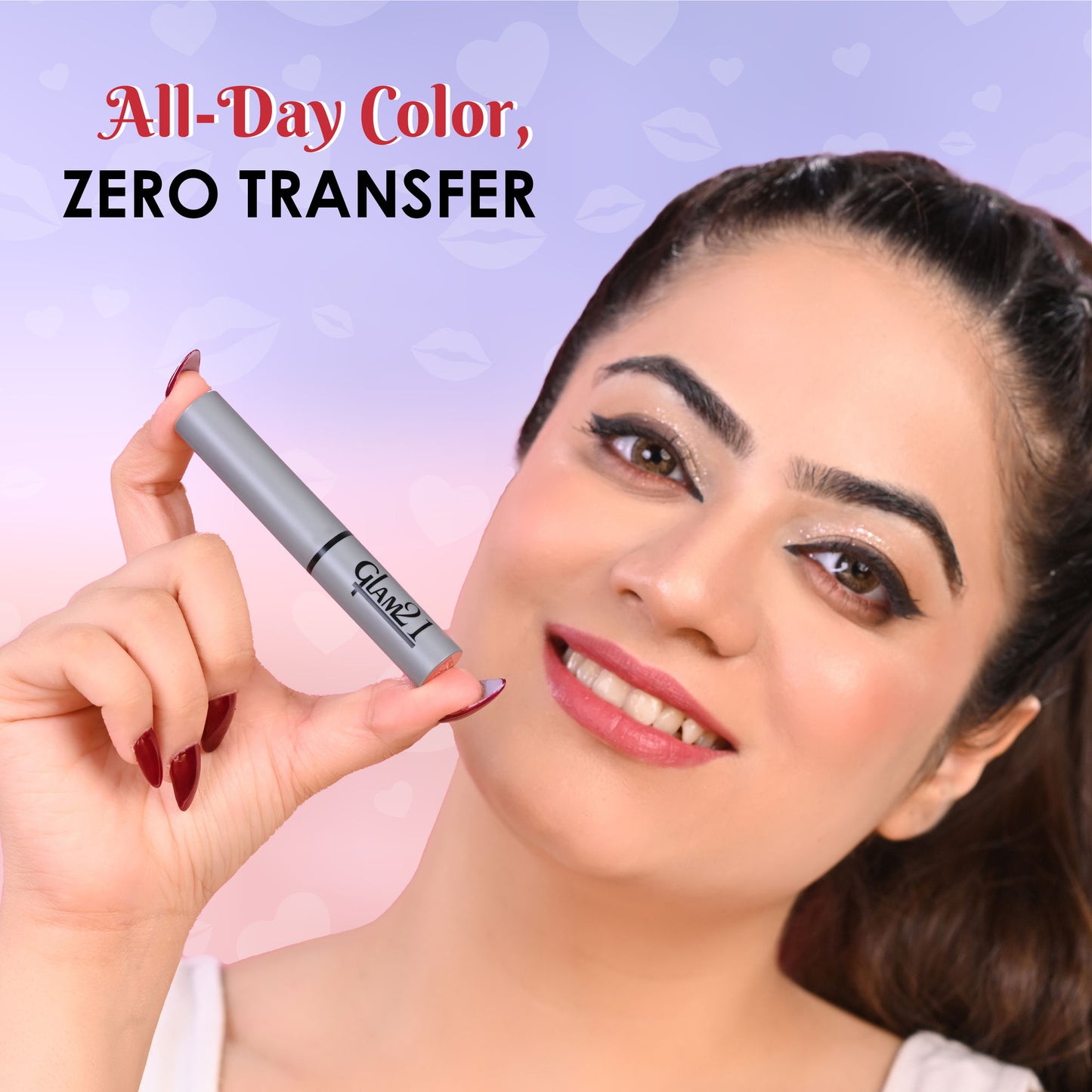 GLAM21 Long Lasting Non-transfer Lipstick - Red Power