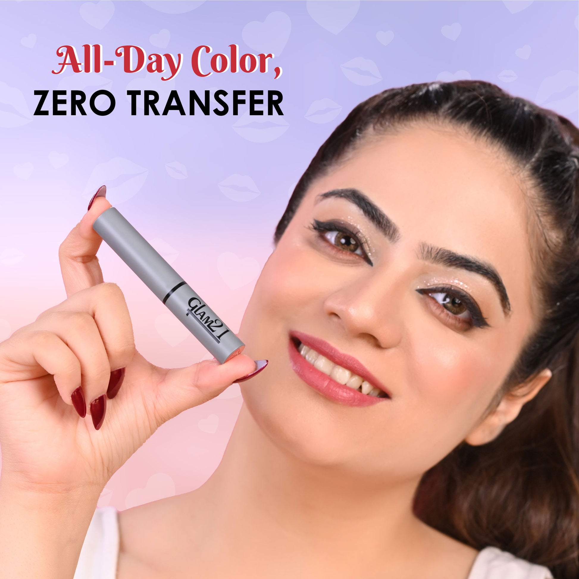 GLAM21 Long Lasting Non-transfer Lipstick - Red Power