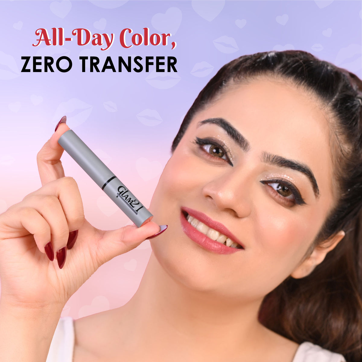 GLAM21 Long Lasting Non-transfer Lipstick - Wild Magenta