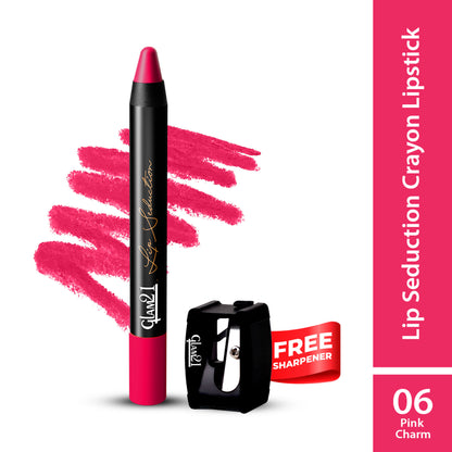 GLAM21 Lip Seduction Non- Transfer Crayon Lipstick - Pink Charm