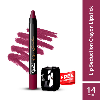 GLAM21 Lip Seduction Non- Transfer Crayon Lipstick - Wine