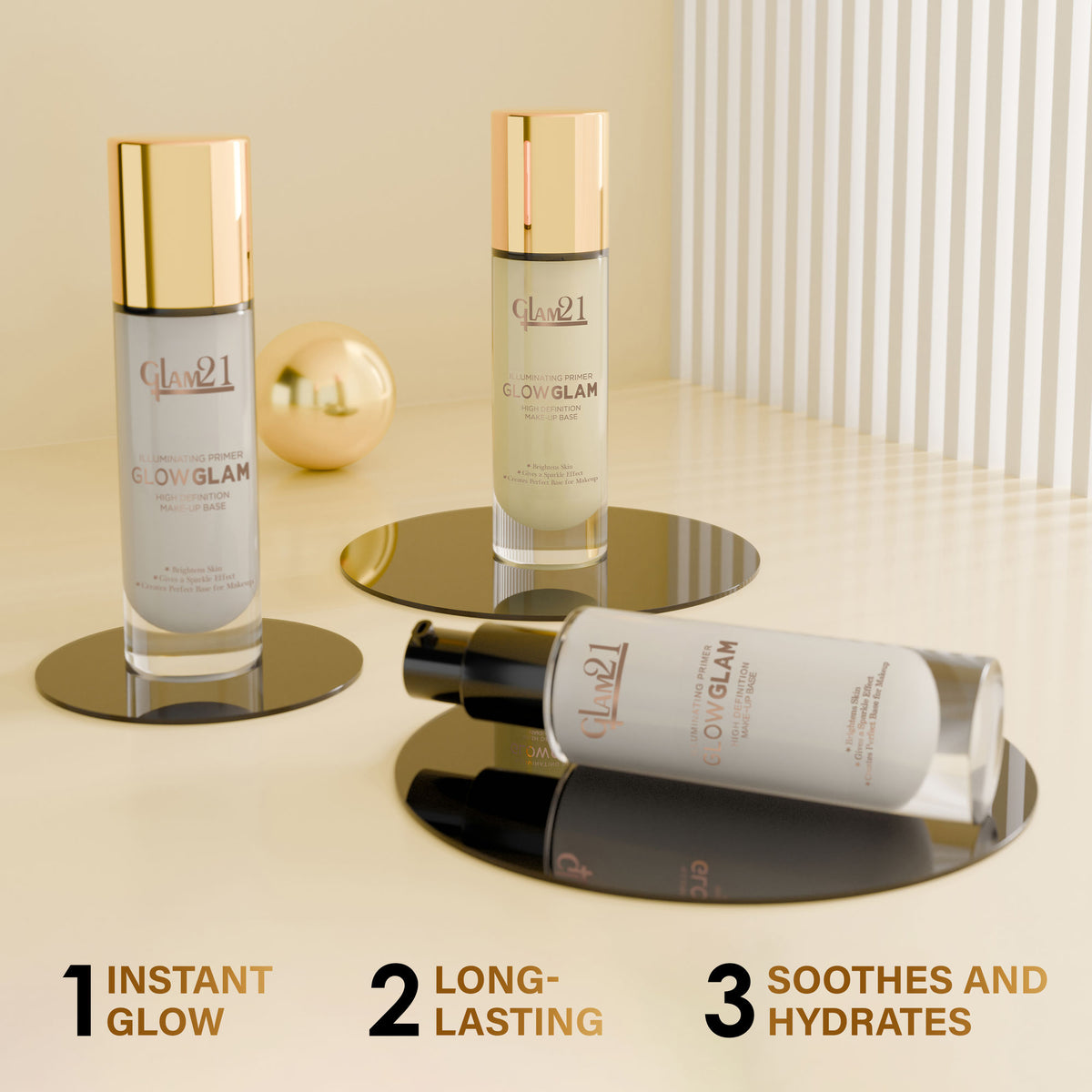 GLAM21 Highlighting HD Primer Glowglam - Golden Tint