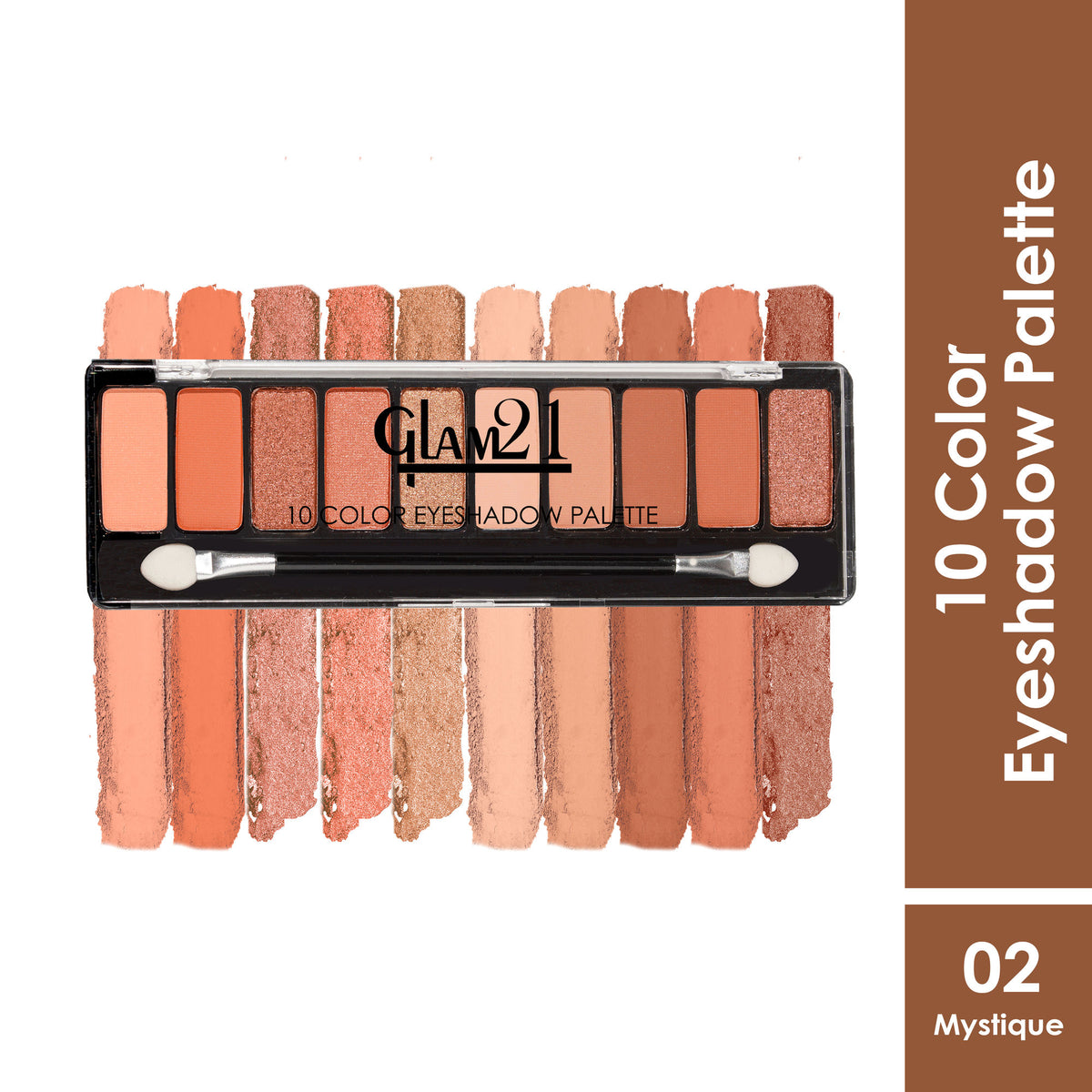 GLAM21 10 Colors Eyeshadow Palette - Mystique