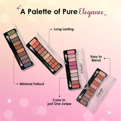 GLAM21 10 Colors Eyeshadow Palette - Floral Beauty