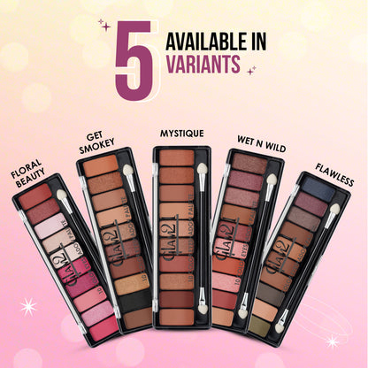 GLAM21 10 Colors Eyeshadow Palette - Floral Beauty