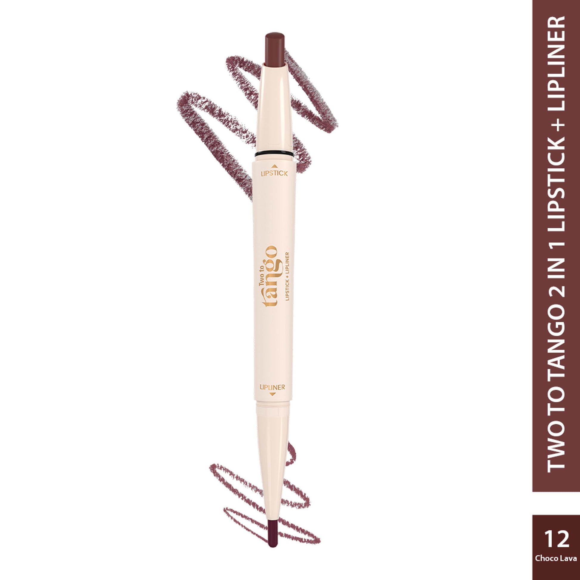 GLAM21 Two To Tango Lip Liner + Lipstick Duo - Choco Lave
