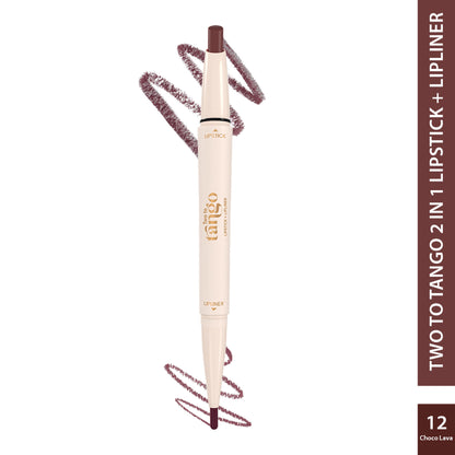 GLAM21 Two To Tango Lip Liner + Lipstick Duo - Choco Lave