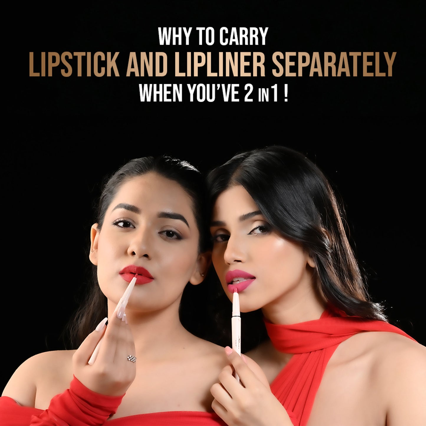 GLAM21 Two To Tango Lip Liner + Lipstick Duo - Choco Lave