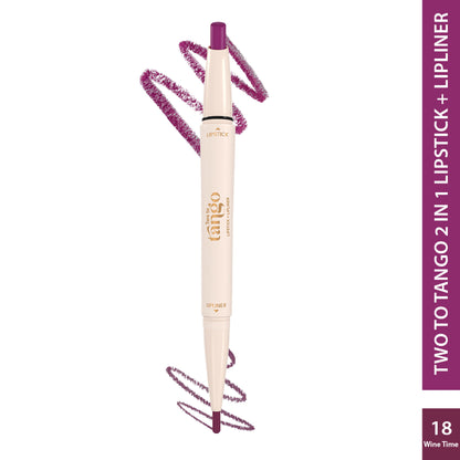 GLAM21 Two To Tango Lip Liner + Lipstick Duo - Wine Time