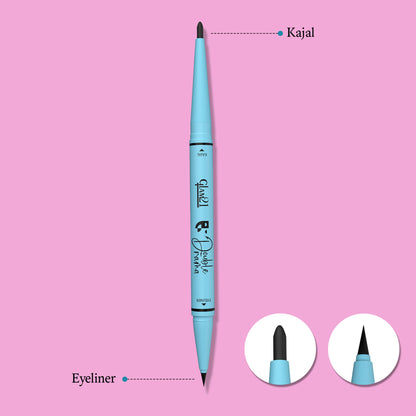 GLAM21 Intense Black 24Hours Double Drama Duo Kajal + Eyeliner