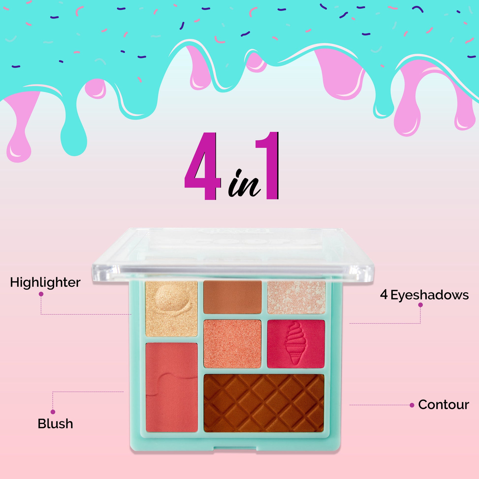 GLAM21 Scoop Makeup Palette - Caramel Crush