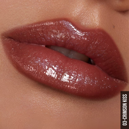 GLAM21 Pout Shimmer Lip Gloss - Crimson Kiss