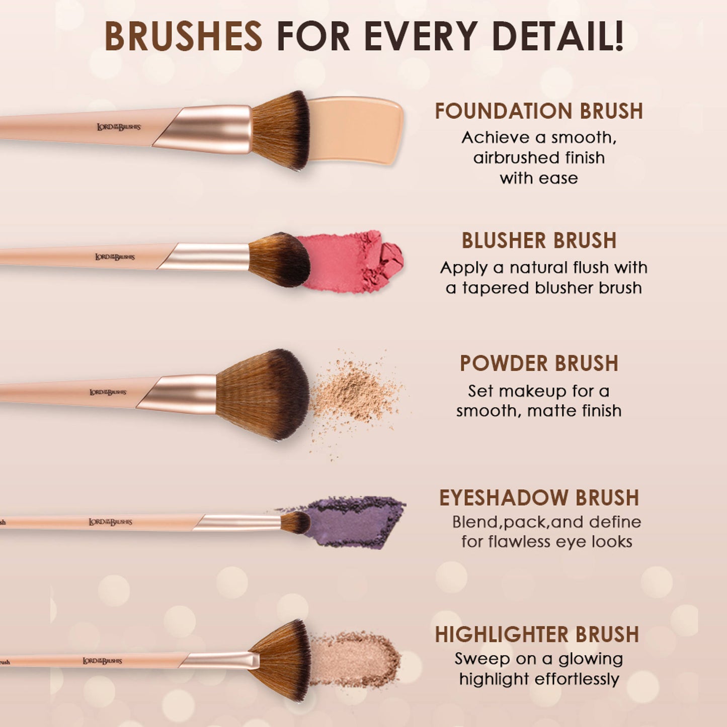 GLAM21 Lord Of The Brushes - Powder Brush