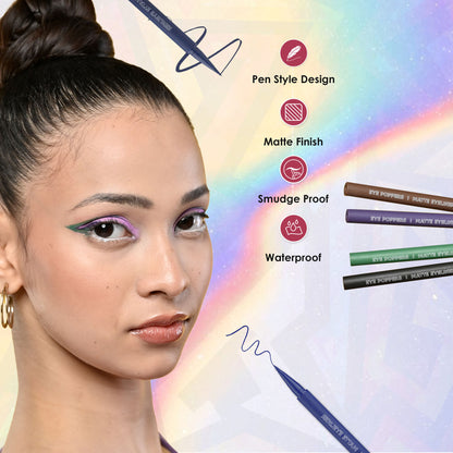 GLAM21 Eye Poppers Matte Eyeliner - Valentina