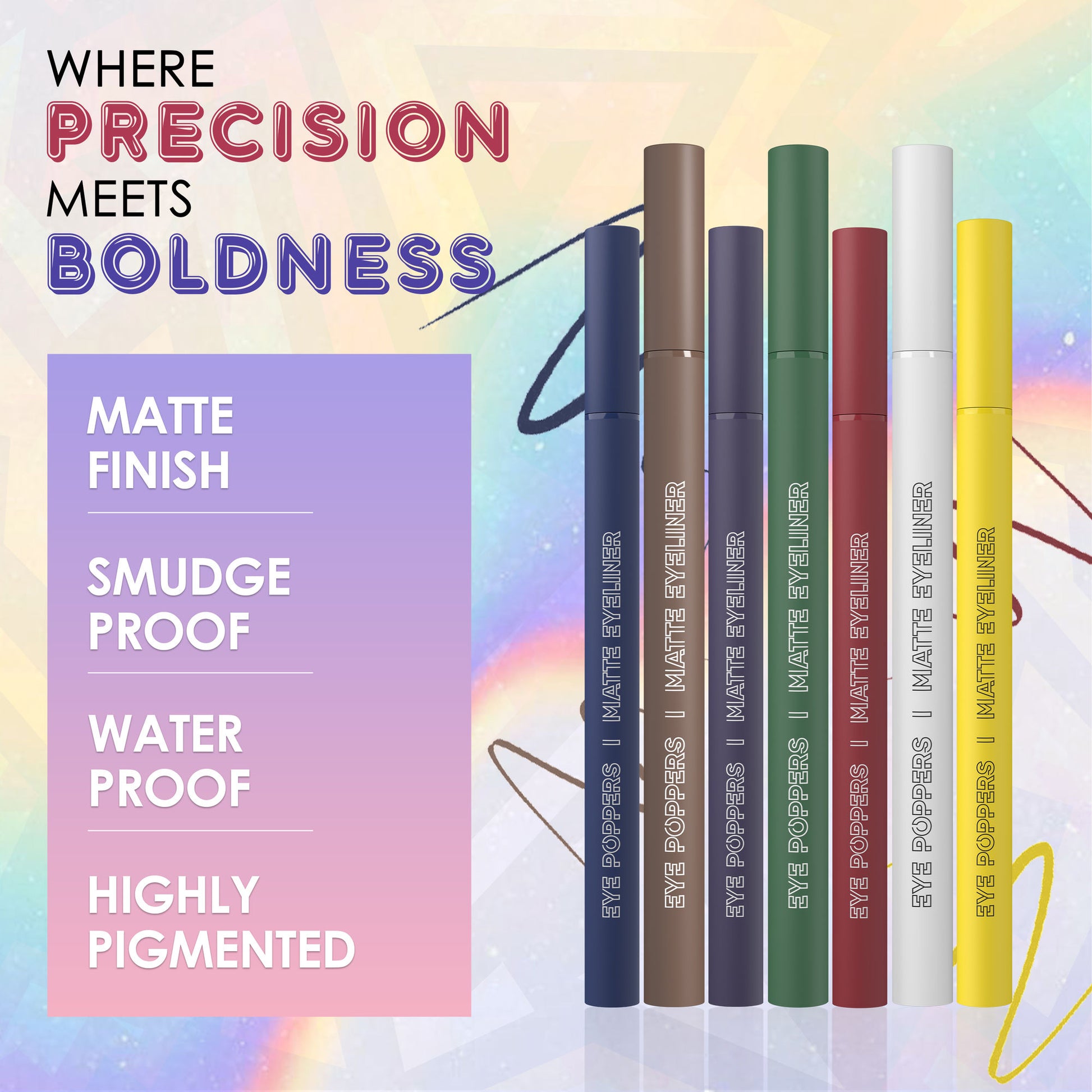 GLAM21 Eye Poppers Matte Eyeliner - Valentina