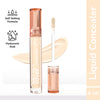 Mila Beauté Built To Cover Matte Liquid Concealer With SPF 15 & Hyaluronic Acid - 101p Light Ivory