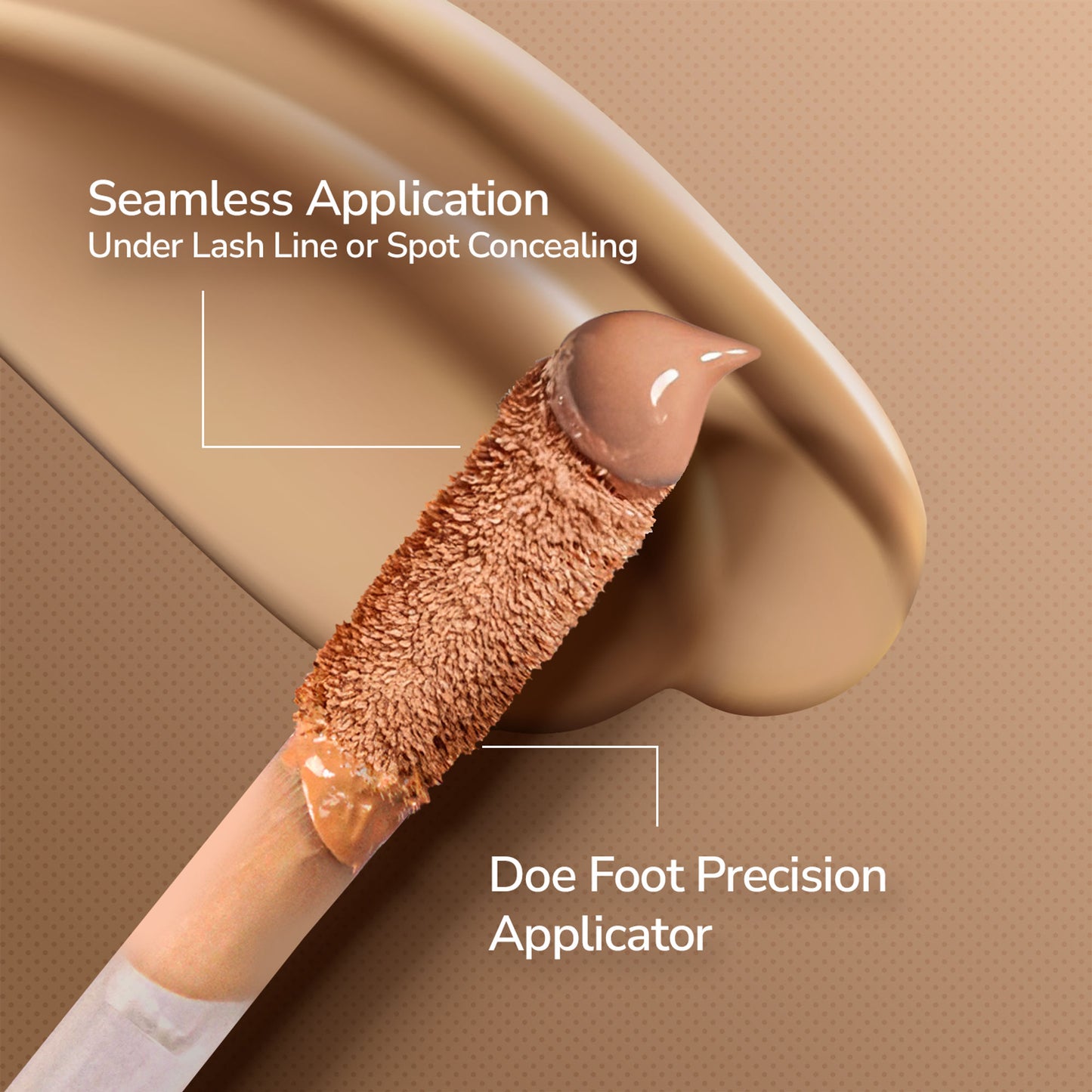 Mila Beauté Built To Cover Matte Liquid Concealer With SPF 15 & Hyaluronic Acid - 106y Golden Sand