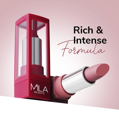 Mila Beauté Matte Set Of 3 Lipstick Long Lasting & Lightweight Rich Pigment - Mauves & Pinks