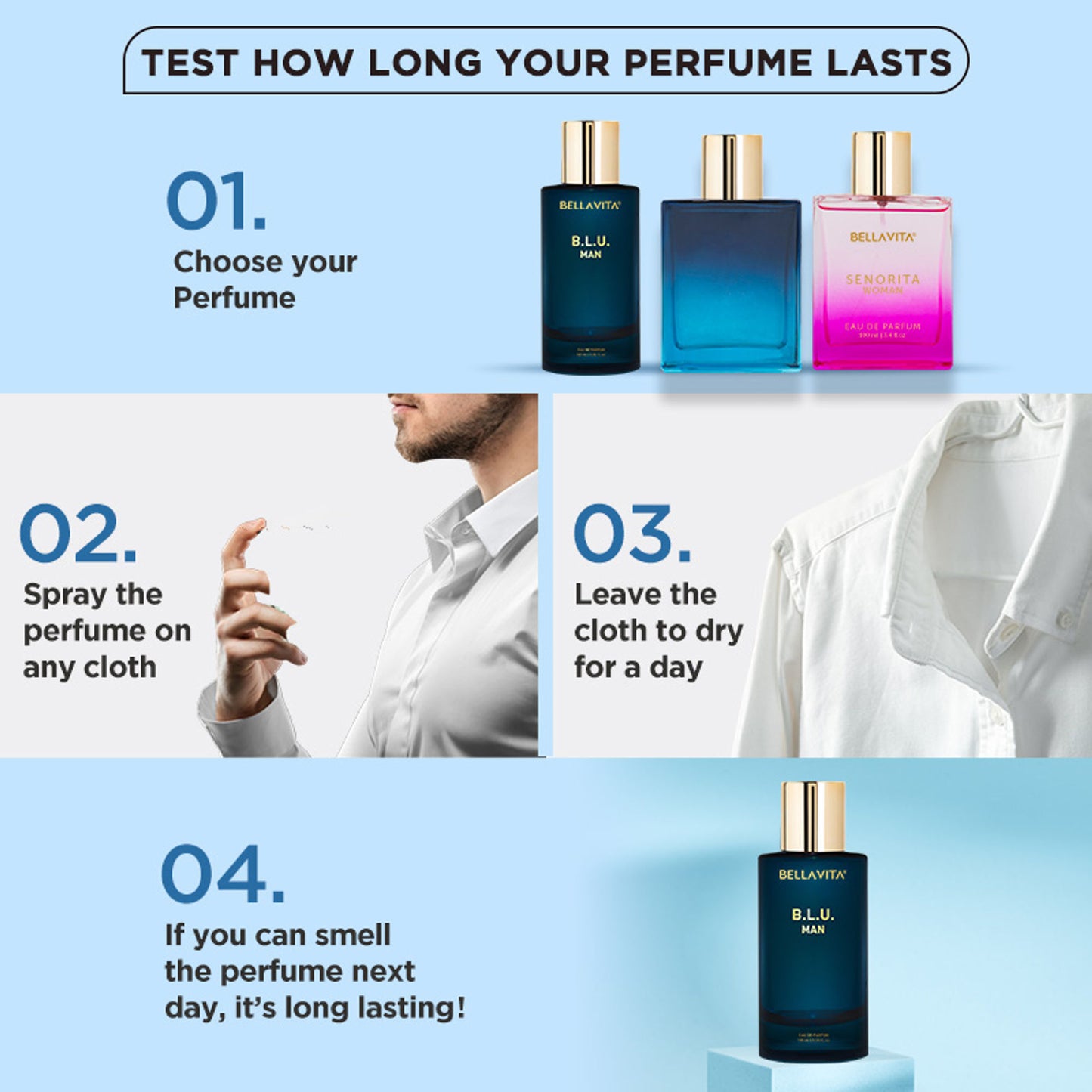 Bella Vita B.L.U Man EDP Perfume