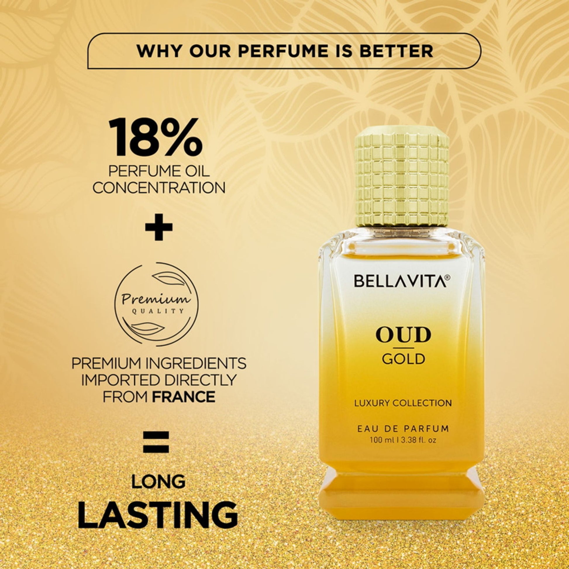 Bella Vita OUD GOLD Eau De Parfum for Men
