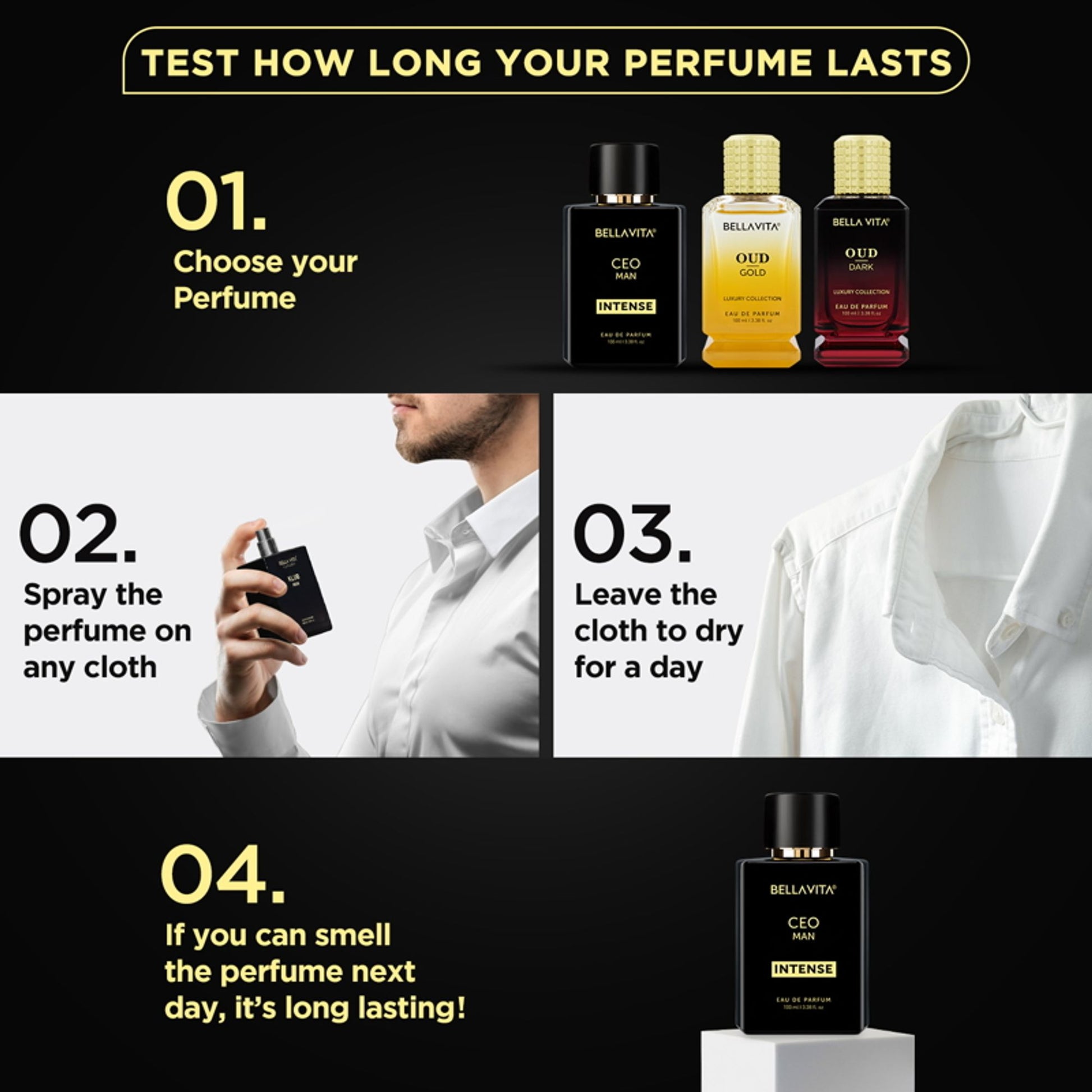 Bella Vita Organic CEO Man Intense EDP Perfume For Him