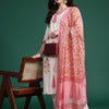 Dhiyona IE Floral Printed Regular Pure Cotton Kurta with Trousers & With Dupatta