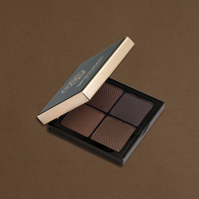 PAC Spotlight Eyebrow Palette X4 - Longlasting Micro Fine Powder Formula, Pigmented Natural Shades