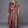 Indyancart VA Women'sEthnic Motifs Printed Chanderi Silk Kurta With Trousers & Dupatta