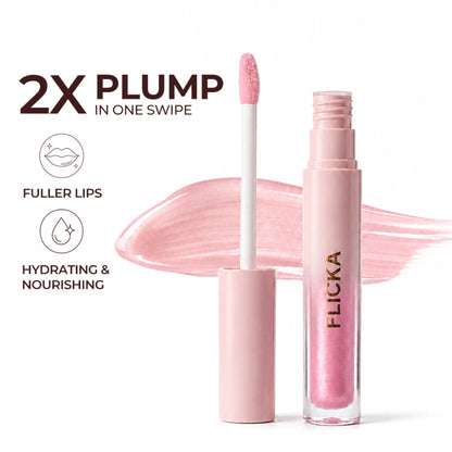 FLiCKA Premium Plump Lip Plumper - Glossy Shine