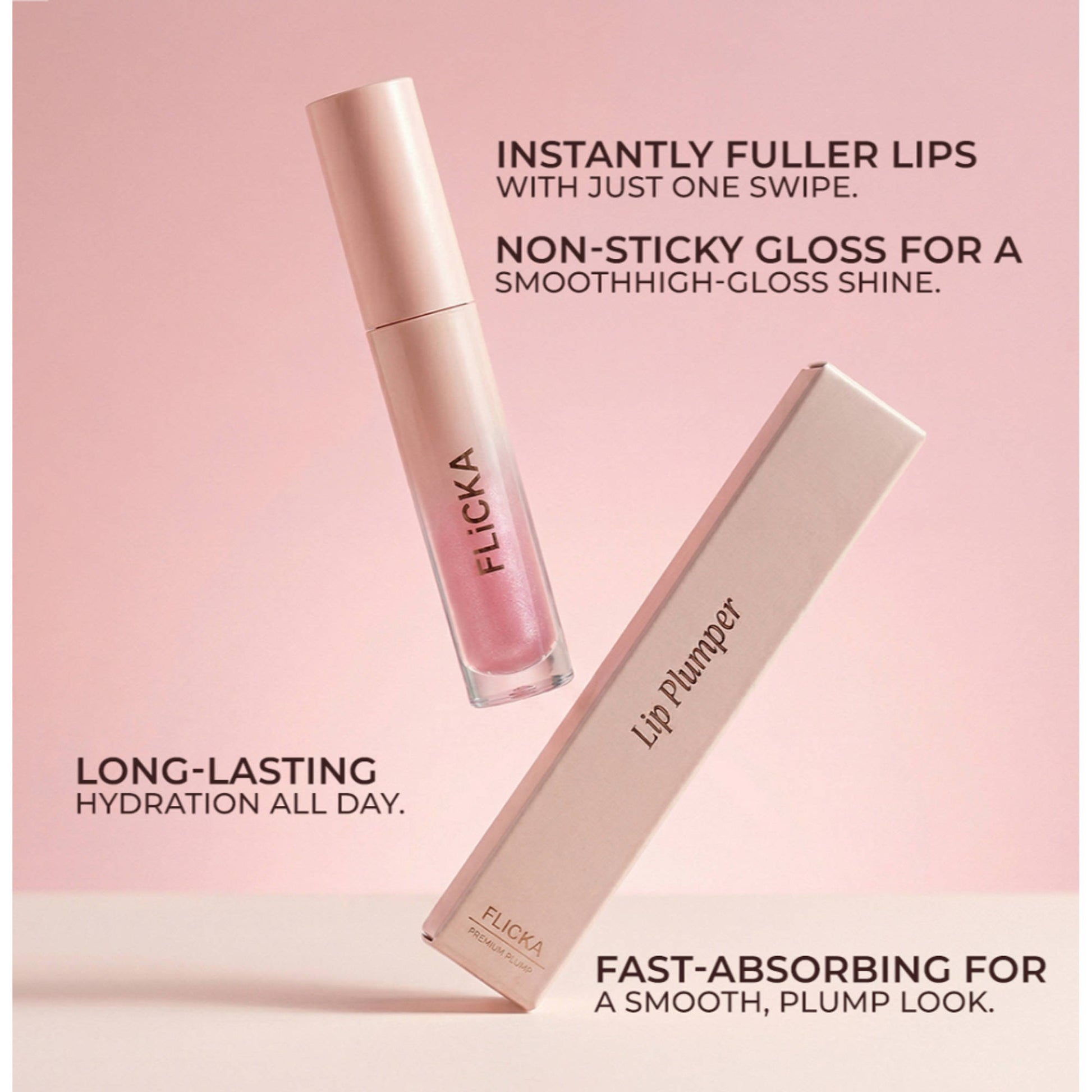 FLiCKA Premium Plump Lip Plumper - Glossy Shine