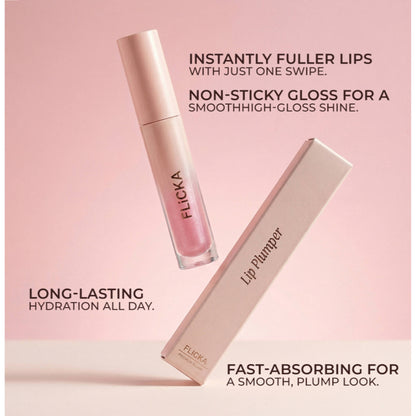 FLiCKA Premium Plump Lip Plumper - Glossy Shine