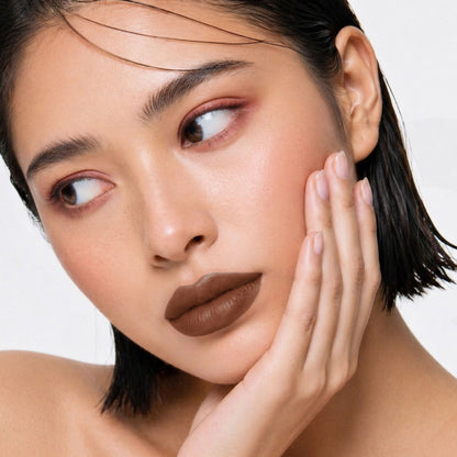 Flicka Lip Poetry Creamy Matte Lipstick Intense Pigment Easy Apply Smooth Finish - 07 Rain Rain