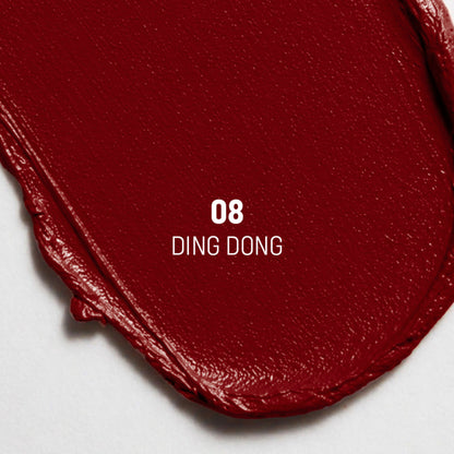 Flicka Lip Poetry Creamy Matte Lipstick Intense Pigment Easy Apply Smooth Finish - 08 Ding Dong
