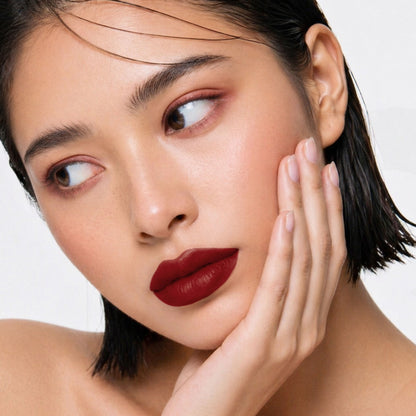 Flicka Lip Poetry Creamy Matte Lipstick Intense Pigment Easy Apply Smooth Finish - 08 Ding Dong