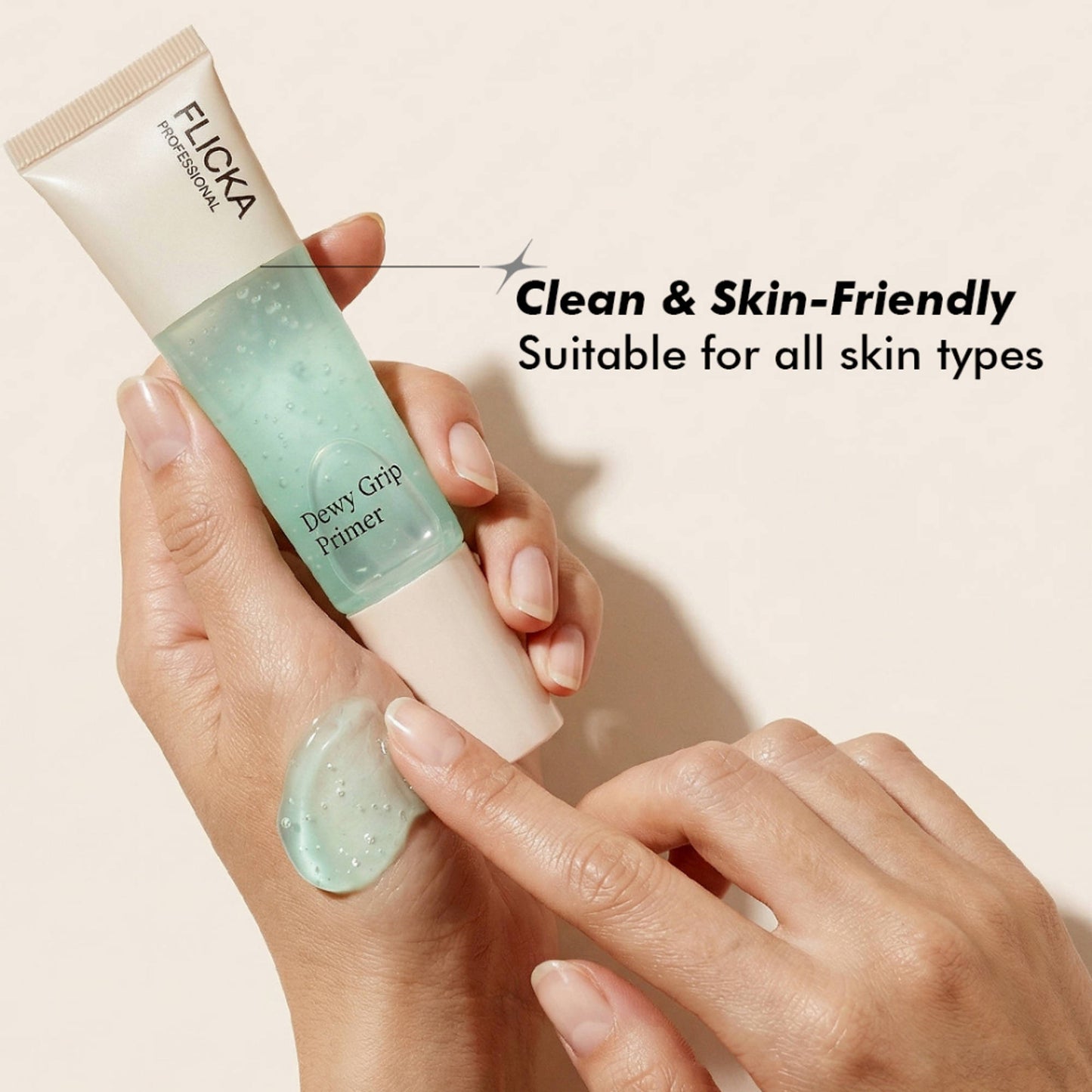 FLiCKA Dewy Grip Primer Hydrating Gel Formula For Smooth And Bright Skin
