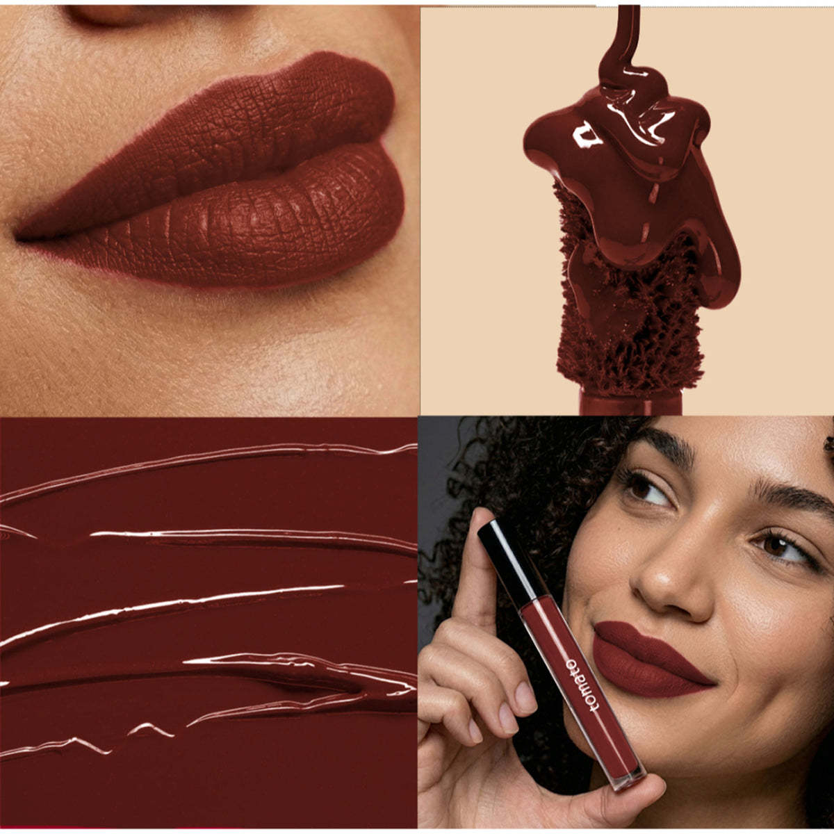 FLiCKA Flicka Tomato Liquid Lipstick in Shade 04, rich matte finish, long-lasting, intense pigment, smudge-proof lipstick.