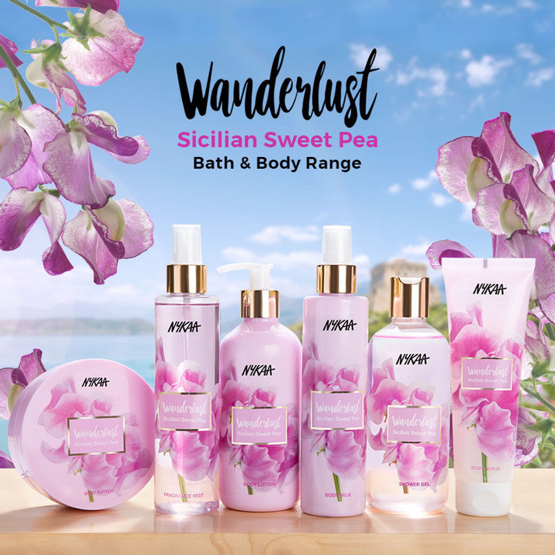 Nykaa Wanderlust Sicilian Floral Bloom Shower Gel