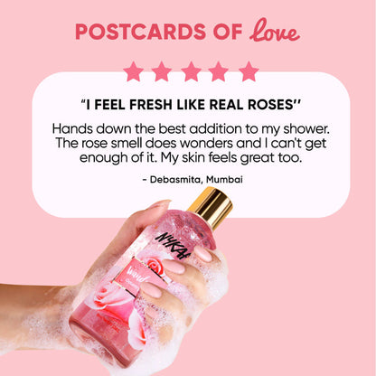 Nykaa Wanderlust Perfume Body Wash - Hydraing & Cleansing - Country Rose