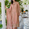 Dhiyona IE Ethnic Motifs Embroidered Sweetheart Neck Straight Kurta With Trousers & Dupatta