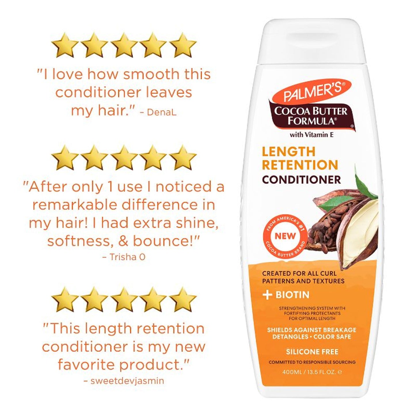 Palmer's Cocoa Butter & Biotin Conditioner For Length Retention, Streghthening & Enhanced Shine