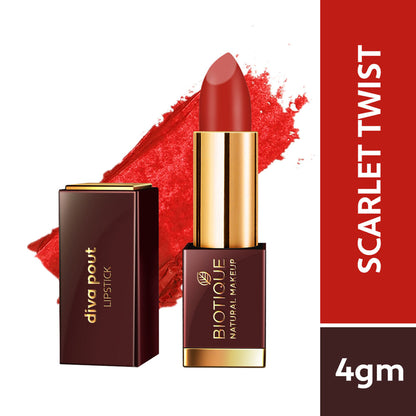 Biotique Diva Pout Lipstick - Scarlet Twist