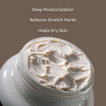 MCaffeine Choco & Shea Body Butter - 72Hrs Moisturization & Stretch Marks Reduction