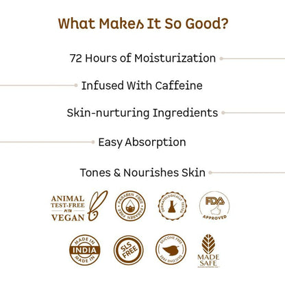 MCaffeine Choco & Shea Body Butter - 72Hrs Moisturization & Stretch Marks Reduction