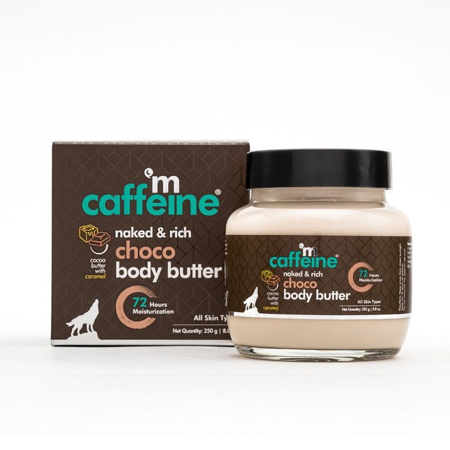 MCaffeine Choco & Shea Body Butter - 72Hrs Moisturization & Stretch Marks Reduction