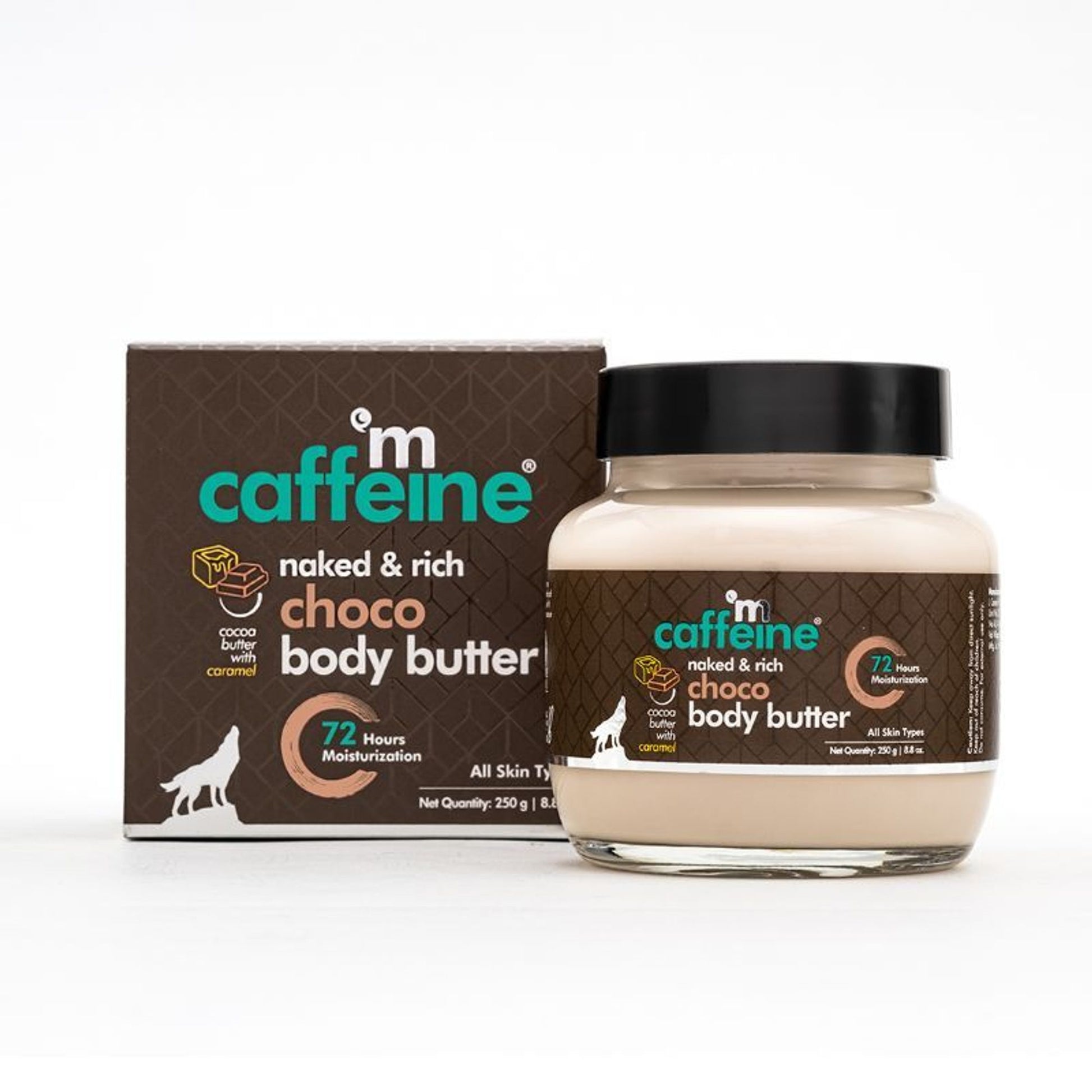 MCaffeine Choco & Shea Body Butter - 72Hrs Moisturization & Stretch Marks Reduction