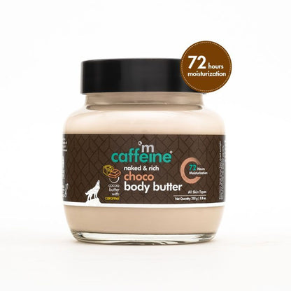 MCaffeine Choco & Shea Body Butter - 72Hrs Moisturization & Stretch Marks Reduction